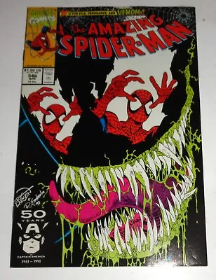 Buy Amazing Spider-man #346 Erik Larsen Venom Nm 9.2 • 36.41£