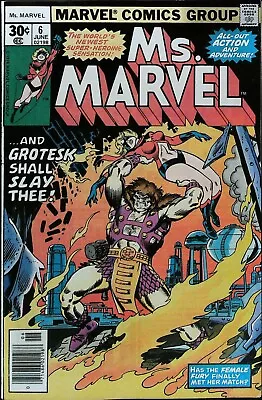 Buy Ms Marvel #6 Vol 1 (1977) *Grotesk Appearance* - High Grade • 11.65£