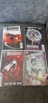 Buy Moon Knight City Of The Dead #1 - 5 + #4 Variant Cover Boarded With Sleeves • 12£