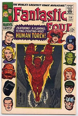 Buy Fantastic Four 54 FN/VF 1966 Marvel Inhumans 3rd App Black Panther Jack Kirby • 69.89£