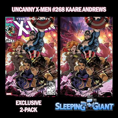 Buy Uncanny X-men #268 Kaare Andrews Trade & Virgin Variant Pack (feb24) • 23.30£