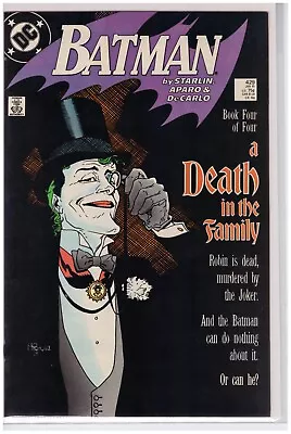 Buy Batman #429 - A Death In The Family Book 4 Of 4 - Joker -DC Comics - 1989 • 9.99£