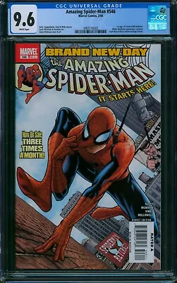 Buy Amazing Spider-Man #546 ⭐ CGC 9.6 ⭐ Jackpot + Mister Negative Marvel Comic 2008 • 76.88£