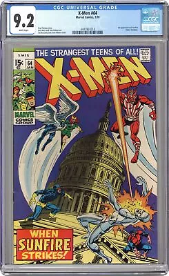 Buy Uncanny X-Men #64 CGC 9.2 1970 4441907014 1st App. Sunfire • 664£