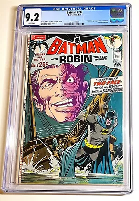 Buy BATMAN #234 ~ 1st Silver-Age Appearance Of TWO-FACE ~ Neal Adams 1971 ~ CGC 9.2 • 931.15£