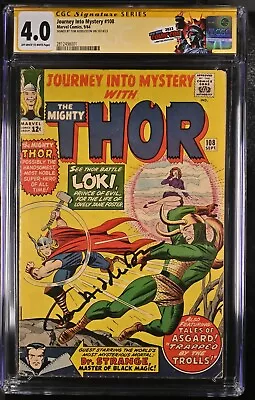 Buy JOURNEY INTO MYSTERY #108 SS CGC 4.0 THOR Vs LOKI Cover Signed Hiddleston • 465.97£