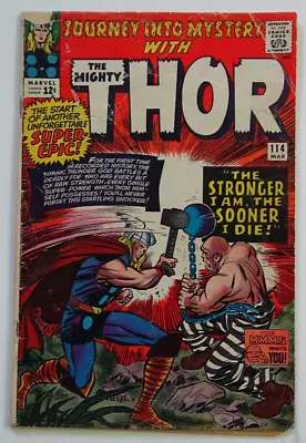 Buy Comic Book- Journey Into Mystery With Mighty Thor #114 Kirby & Lee 1964 • 31.06£