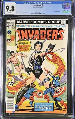 Buy Invaders 17 CGC 9.8 WP 6/77 Marvel Comics NEW SLAB! 🔥🔥🔥 • 232.21£