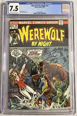 Buy Werewolf By Night #10 CGC 7.5 OW/W Pages • 77.66£