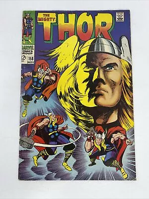 Buy The Mighty Thor # 158, Good (Marvel Comics 1968) Stan Lee & Jack Kirby • 9.32£