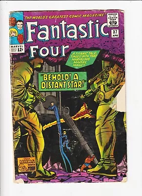 Buy FANTASTIC FOUR  37 MARVEL  COMIC  Stan Lee! Jack Kirby Cover!  SKRULLS • 15.53£