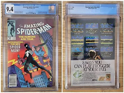 Buy Amazing Spider-Man #252 CGC 9.4 NEWSSTAND (Marvel 1984) 1st Black Costume VENOM • 213.57£