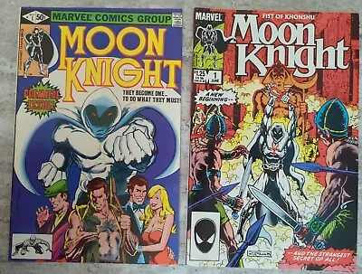 Buy Moon Knight Vol 1, #1 & Vol2 #1! 1980/85. Marvel!  9.4 Near Mint Quality! • 132.02£