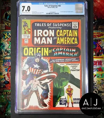 Buy Tales Of Suspense #63 1965 CGC 7.0 1st Silver Age Origin Captain America • 209.65£