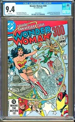 Buy Wonder Woman #300 (1982) CGC 9.4 WP  Thomas - Perez - Giordano - 1st  Fury  • 46.59£