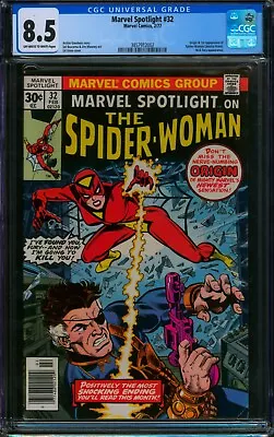 Buy Marvel Spotlight #32 🌟 CGC 8.5 🌟 1st Appearance Of SPIDER-WOMAN Comic 1977 • 182.50£