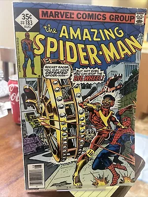 Buy The Amazing Spider-Man #183 (1978) 1st Appearance Big Wheel NEWSSTAND ISSUE • 7.77£