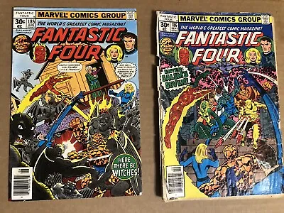 Buy Fantastic Four #185, #186 1st App  Of Nicholas Scratch And Salem’s Seven Readers • 10.10£