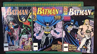 Buy Batman 467, 468, 469, Complete 1991  “Shadow Box” Featuring Robin (Tim Drake) DC • 3.89£