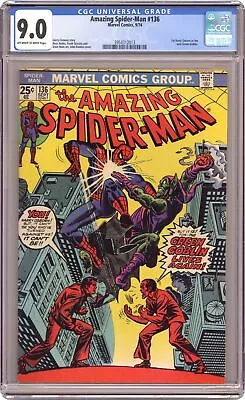 Buy Amazing Spider-Man #136 CGC 9.0 1974 3954312013 • 178.62£