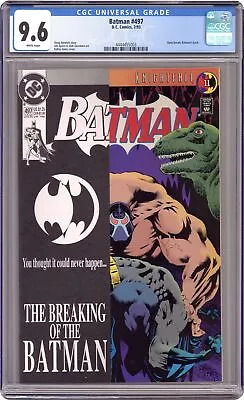 Buy Batman #497D Direct Variant 1st Printing CGC 9.6 1993 4444455003 • 47.37£
