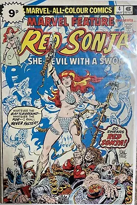 Buy MARVEL FEATURE PRESENTS RED SONJA MAY 1976 No. 4 VF • 4.99£