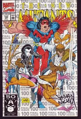 Buy New Mutants #100 (1991) 1st Team Appearance X-Force Third Print Silver NM • 18.64£