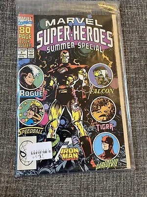 Buy MARVEL SUPER-HEROES. SUMMER SPECIAL 2 - Marvel Comics - 1990 Iron Man Falcon • 6£