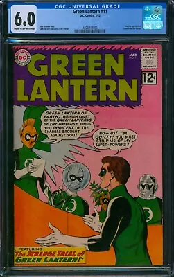 Buy GREEN LANTERN #11 (DC 1962) 🌟 CGC 6.0 🌟 Sinestro Appearance! Silver Age Comic • 131.25£