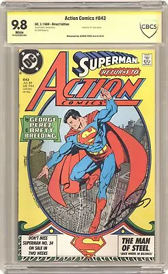 Buy Action Comics #643 CBCS 9.8 SS George Perez 1989 19-252C050-001 • 155.32£