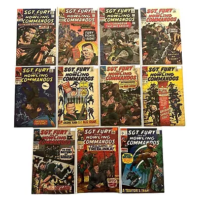 Buy BULK LOT 11 Sgt. Fury And His Howling Commandos Silver Age Marvel Comics VG/F • 151.44£