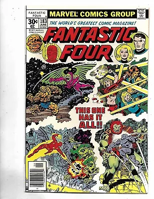 Buy Fantastic Four #183, 1977, NM Plus, 9.6,  Stan Lee Era FF Classic, Bronze Age • 19.42£