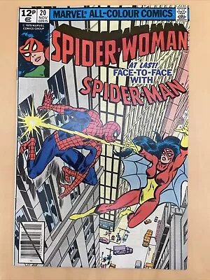 Buy #20 Spider-Woman 1979 1st Spider-Man Marvel Meeting CGC With SPIDER-WOMAN Comic • 39.99£