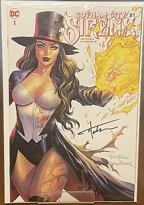 Buy Gotham City Sirens #1 Zatanna Battle Damage Trade SIGNED By Kirkham With COA • 27.17£