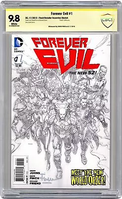 Buy Forever Evil 1F Finch Sketch 1:200 Variant CBCS 9.8 SS 2013 19-3F8A529-045 • 100.96£