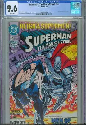 Buy Superman The Man Of Steel #26 Cgc 9.6, 1993, Green Lantern Appearance, New Case • 42.79£