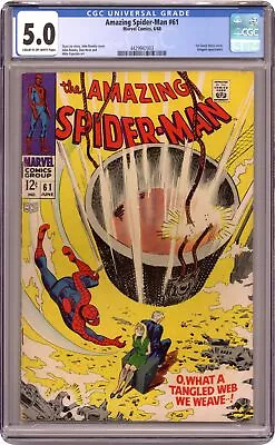 Buy Amazing Spider-Man #61 CGC 5.0 1968 4429947003 • 74.55£