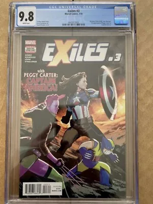 Buy Exiles #3 CGC 9.8 1st Appearance Captain America Peggy Carter Marvel Comics 2018 • 499.99£
