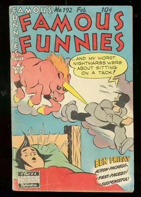 Buy Famous Funnies--#192--1951--COMIC BOOK--Famous Funnies--VG • 29.90£