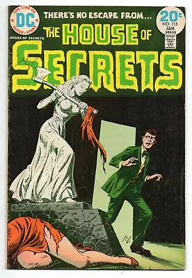 Buy THE HOUSE OF SECRETS #115 DC Horror Comic 1974 • 9.32£