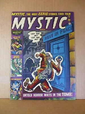Buy Mystic 7 Man Turns To Skeleton 1952 Atlas Maneely Colan Mooney Roth Horror Comic • 310.60£