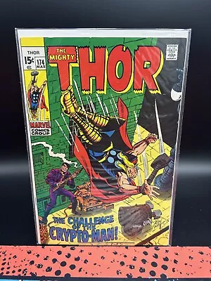 Buy The Mighty Thor Issue 174 Vg/f 1970 Crypto-man • 7.78£