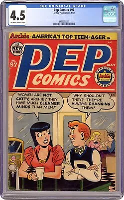 Buy Pep Comics #97 CGC 4.5 1953 4433330005 • 116.49£