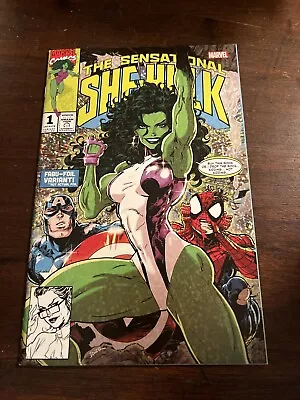 Buy Sensational She-hulk #1 Kaare Andrews Exclusive Variant (oct23) • 11.67£