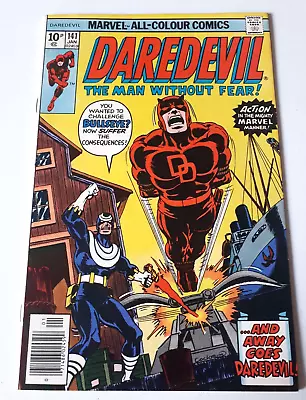 Buy DAREDEVIL # 141 1977 Marvel Comics (VOL. 1 1964) VFN+ 3RD APP BULLSEYE • 19.99£