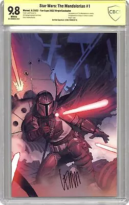 Buy Star Wars The Mandalorian #1 Yu Fan Expo Virgin Variant CBCS 9.8 SS Yu. 2022 • 116.49£