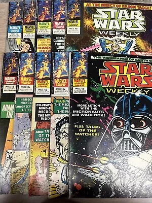 Buy Star Wars Weekly-British Editions #67 - #76 TEN ISSUE JOB LOT GOOD CONDITION !! • 45£
