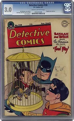 Buy Detective Comics #120 CGC 3.0 1947 0242245008 • 551.39£