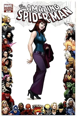 Buy AMAZING SPIDER-MAN #601 F, 1 In 10 Mary Jane C, Marvel Comics 2009 • 31.06£