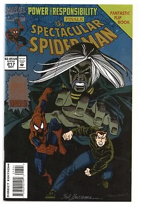 Buy Spectacular Spider-Man  # 217   NEAR MINT+   Oct. 1994   Deluxe Foil Cover Editi • 21.78£